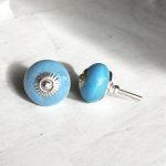 The Cracked Turquoise Sea Green Crackle Glaze Ceramic Pull