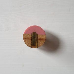 The Split Pink Pull Geometric Patterned Cupboard Door Knob