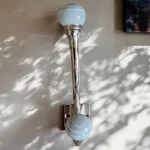 Grey silver coat hook