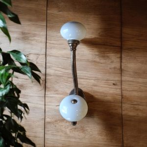 White ceramic knob hook