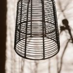 antique Iron wire lamp shade