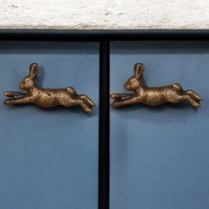 antique bronze rabbit cabinet knobs