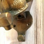 antique bronze rabbit knocker