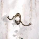 antique bronze triple coat hook