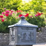 black vintage style post box