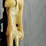brass fox door knocker