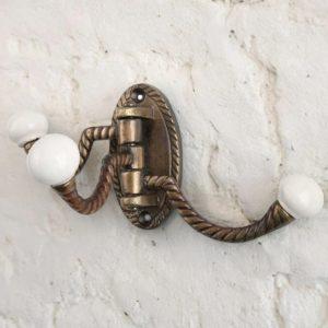 The Bronze & White Ceramic 3 in 1 Hook