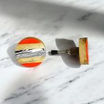colourful mondrian striped knob