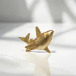 gold shark cabinet knob