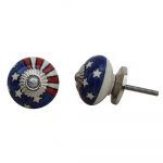 The Stars & Stripes Red, White & Blue USA Flag Cabinet Knob