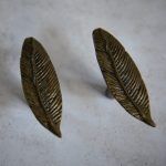 The Antique Bronze Feather Pull Unique Birds Feather Knob