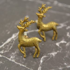 The Decorative Brass Stag Pull Unique Golden Deer Handle