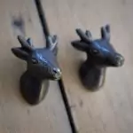 The Bronze Deer Head Antique Iron Deer Head Cabinet Knob