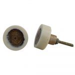 The Cream Wooden Knot Circular Knob Unique Cabinet Pull