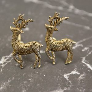 The Silver Stag Cupboard Handle Decorative Silver Deer Knob