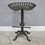 iron tractor stool