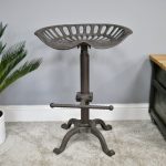 iron tractor stool