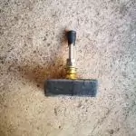 The Grey Square Marbled Stone Knob Stone Cabinet Hardware