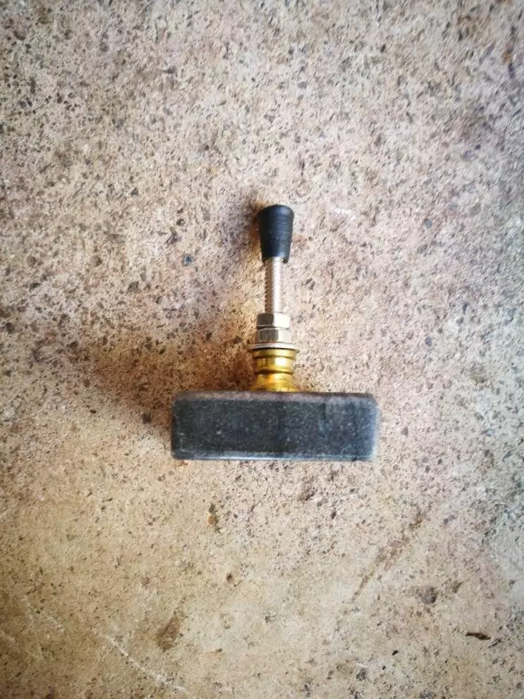 The Grey Square Marbled Stone Knob Stone Cabinet Hardware