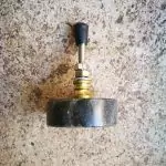 The Grey Marbled Stone Circular Door Knob Classic Stone Pull