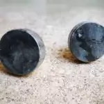 The Grey Marbled Stone Circular Door Knob Classic Stone Pull