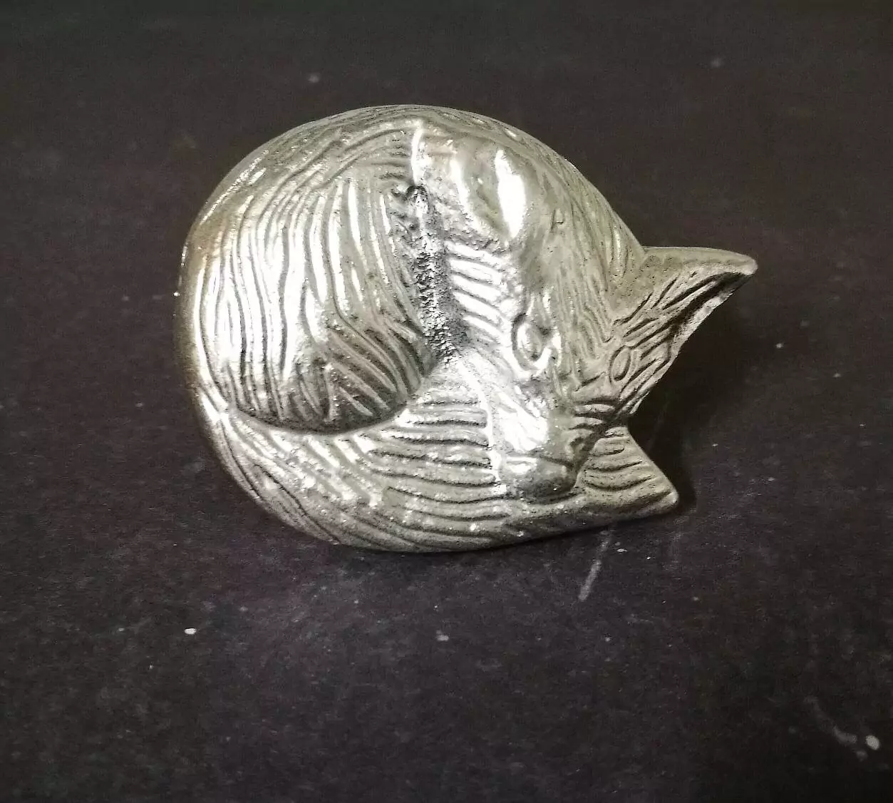 The Silver Fox Drawer Pull Sleeping Fox Cupboard Door Knob