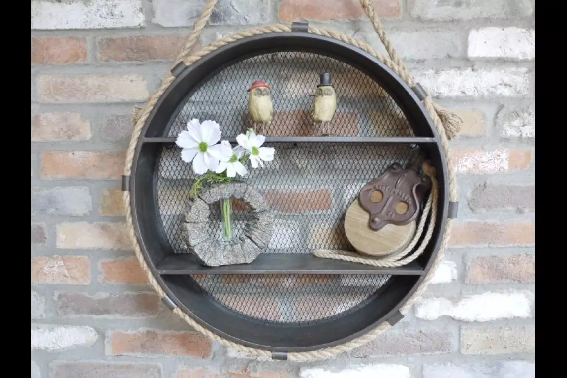 The Mesh Back Rope Shelf