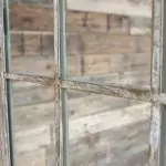 The Distressed Windowpane Mirror