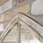 The Distressed Windowpane Mirror