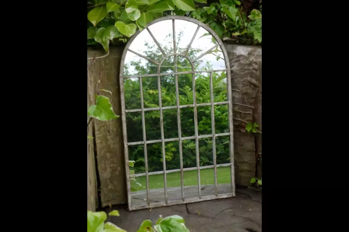 The Rustic Windowpane Mirror - Small