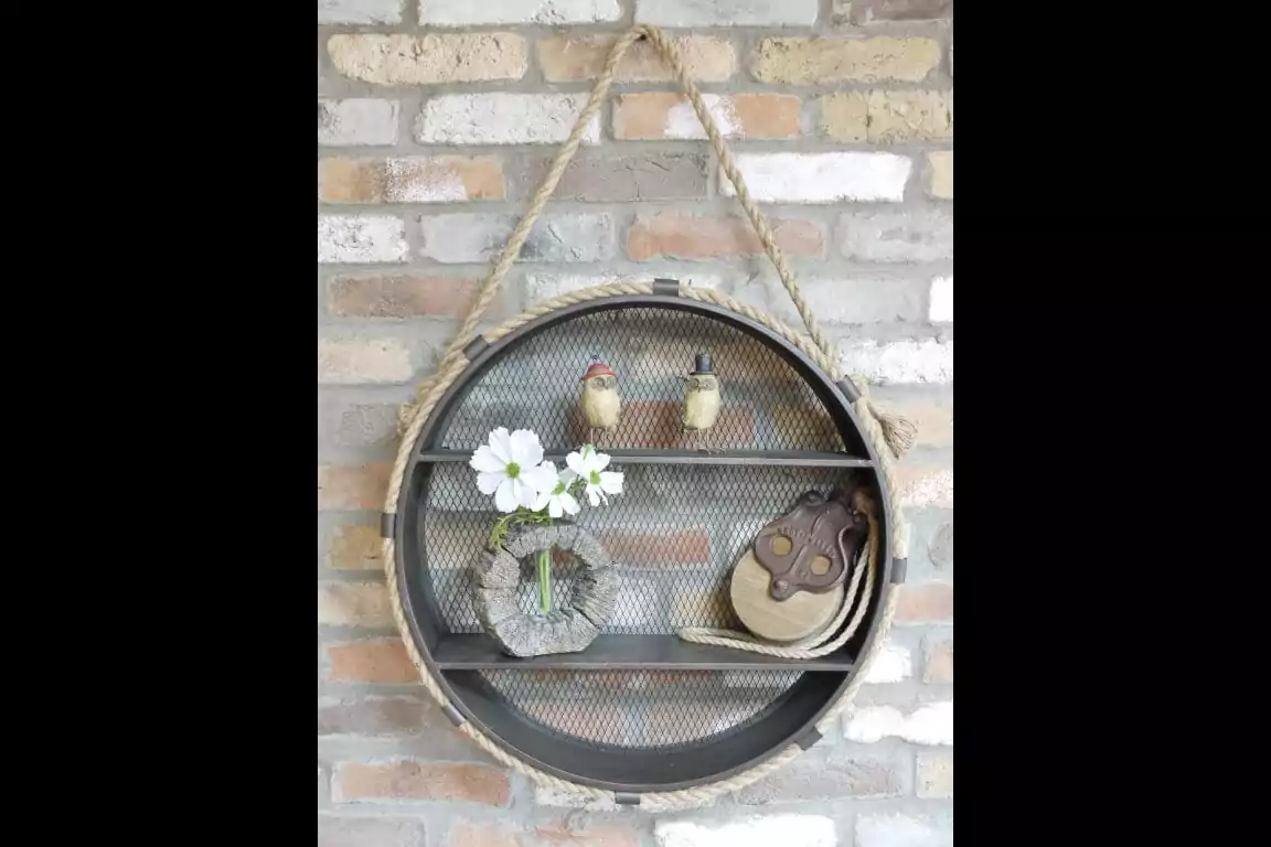 The Mesh Back Rope Shelf