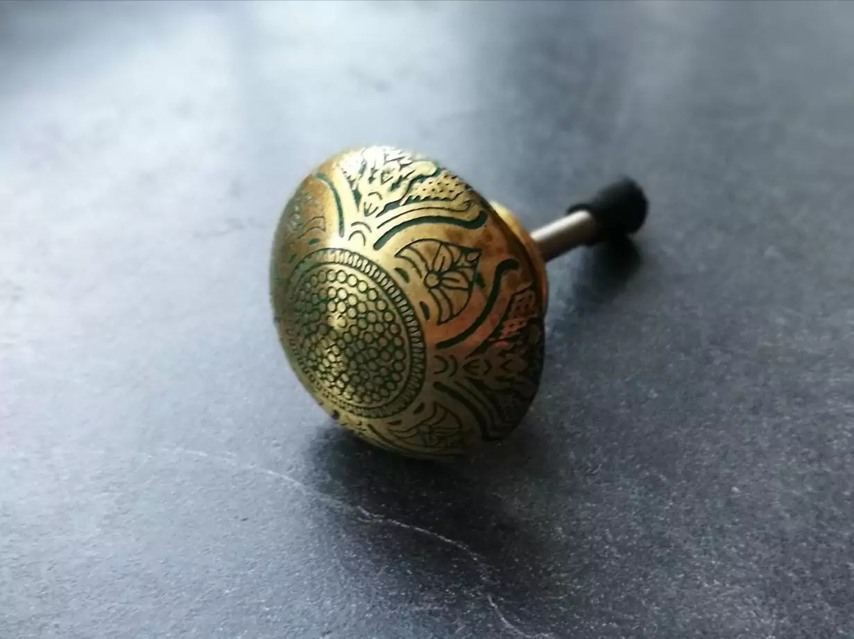 The Green Persia Hand Crafted Brass Cabinet Door Knob