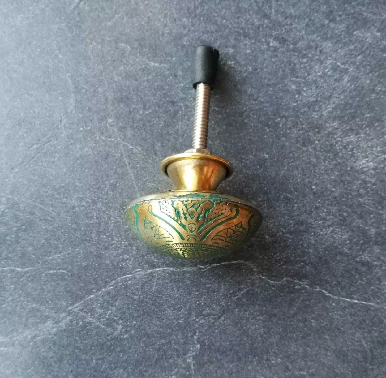The Green Persia Hand Crafted Brass Cabinet Door Knob