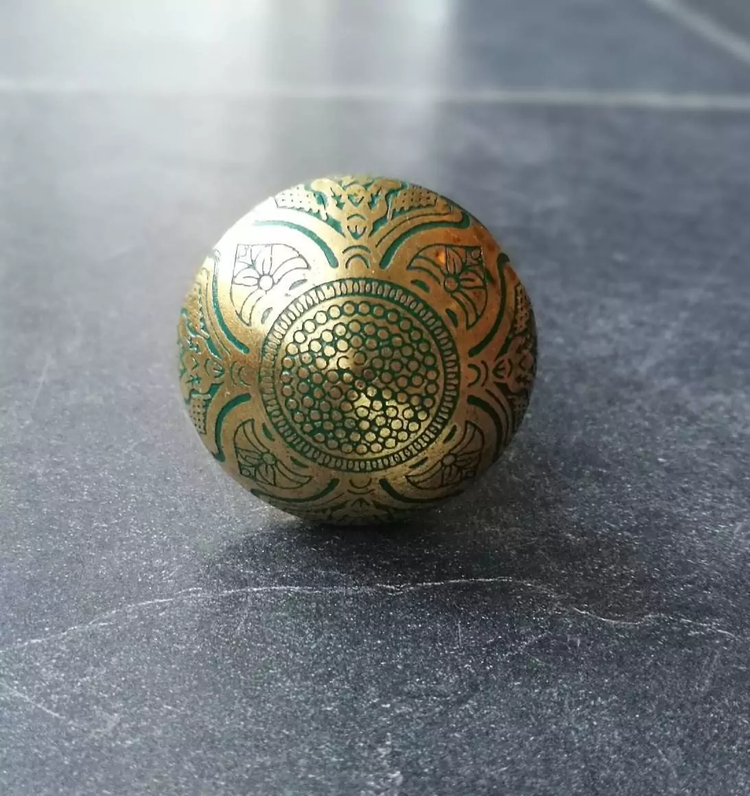 The Green Persia Hand Crafted Brass Cabinet Door Knob