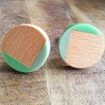 The Seas Edge Pull Geometric Green Cabinet Knob Hardware