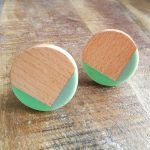 The Seas Edge Pull Geometric Green Cabinet Knob Hardware