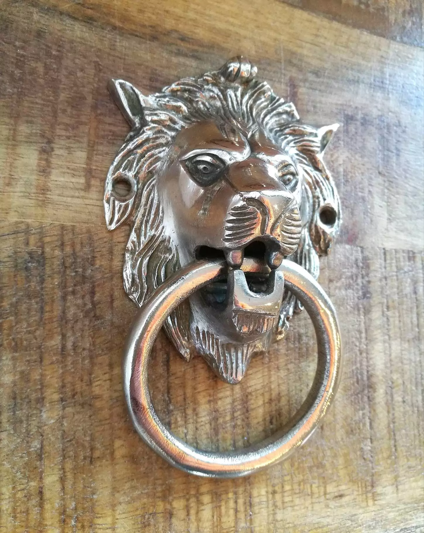 The Chrome Lions Head Knocker