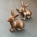 The Bronze Bunny Rabbit Drawer Pull Baby Rabbit Door Knob