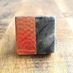 The Hammered Copper Square - Grey