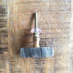 The Hammered Copper Square - Grey