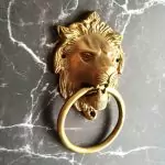 The Brass Lions Head Knocker
