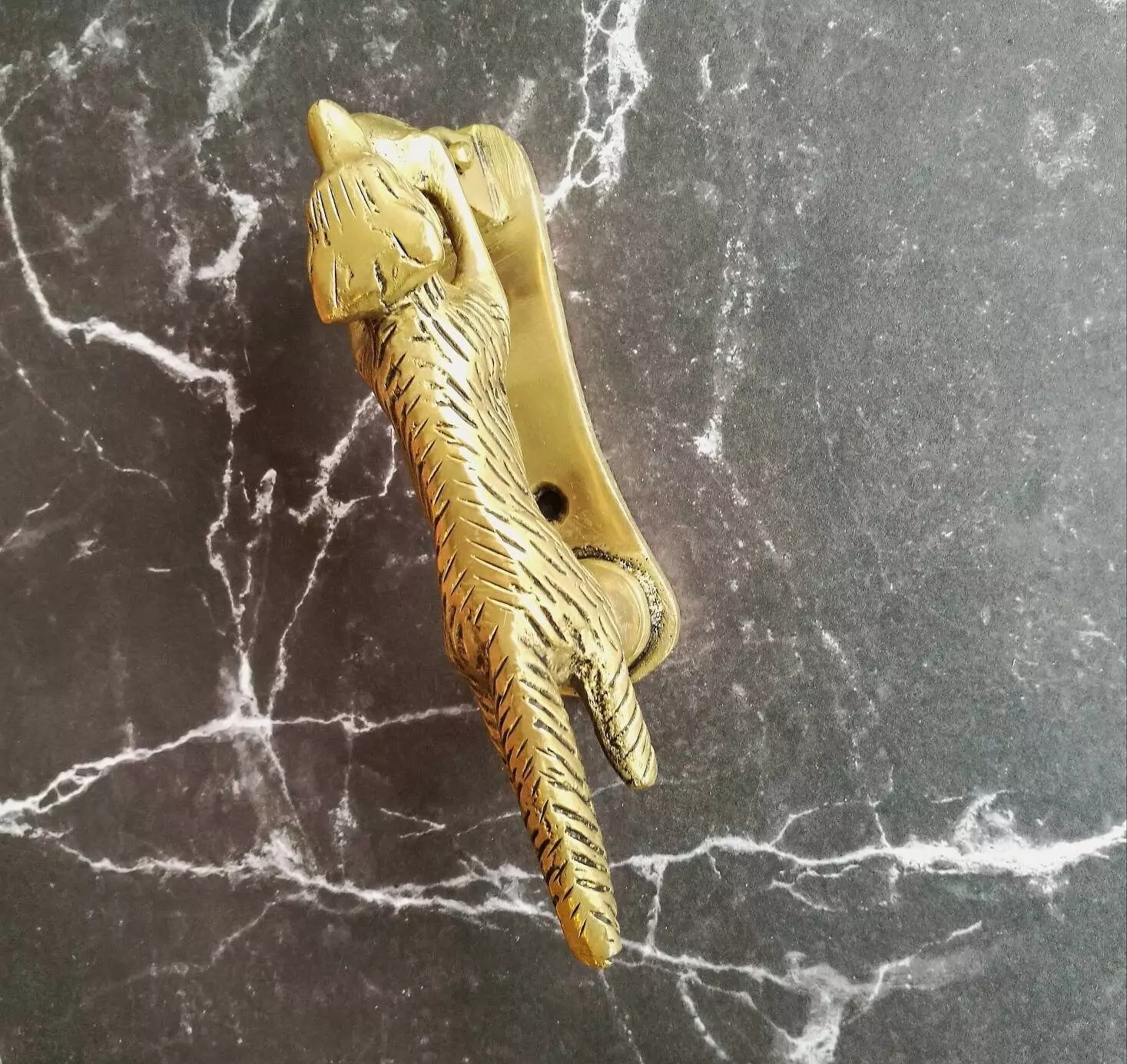 The Brass Running Fox Knocker