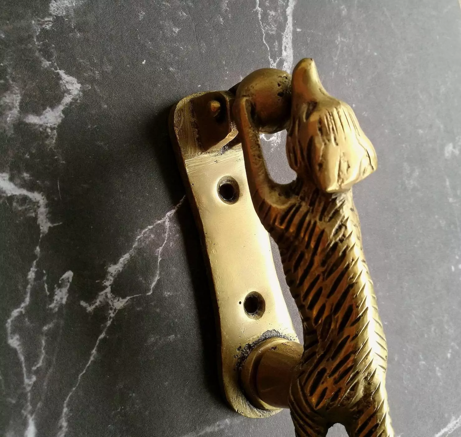 The Brass Running Fox Knocker