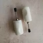 The Tubular Stone Pull Large Marbled Stone Door Handle Pull