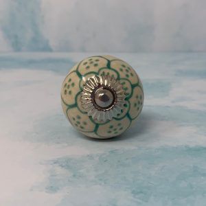 The Teal Persia Sea Green Decorative Ceramic Cabinet Knob