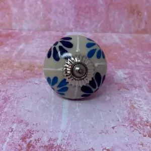 The Blue Flower Contrast Unique Ceramic Cabinet Hardware