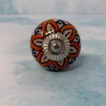 The Mexican Flower Colourful Ceramic Cabinet Door Knob