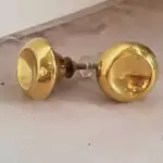 The Brass Concave Golden Brass Cabinet Knob Drawer Pull