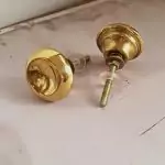The Brass Concave Golden Brass Cabinet Knob Drawer Pull