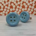 The Blue Button Pull Baby Blue Ceramic Cabinet Door Knob